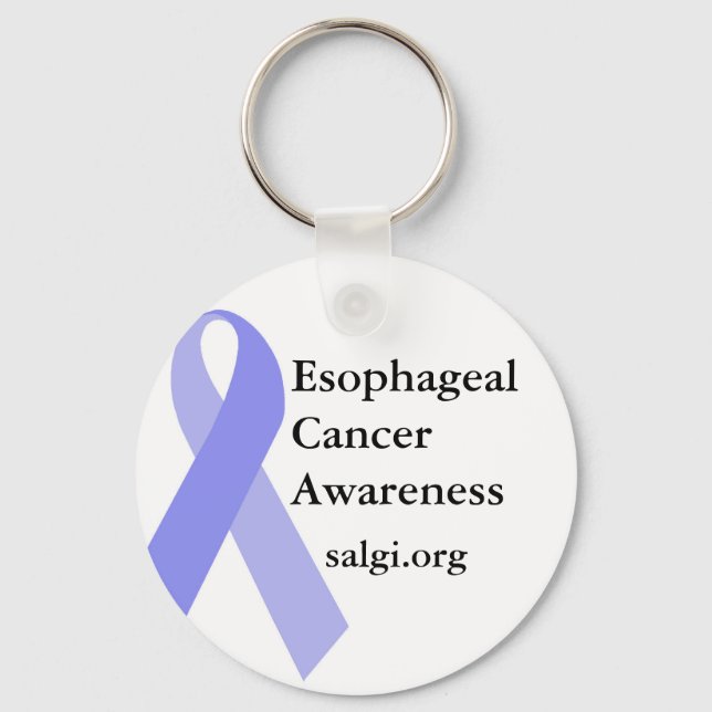 Esofageal Cancer Awareness Periwinkle Nyckelring (Framsida)