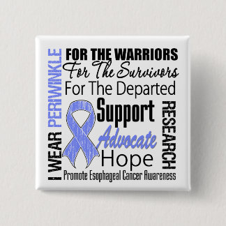 Esofageal Cancer I Bära Periwinkle Ribbon TRIBUTE Knapp