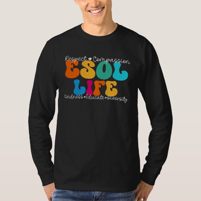 ESOL Life Appreciation Week Back to School T Shirt (Framsida)