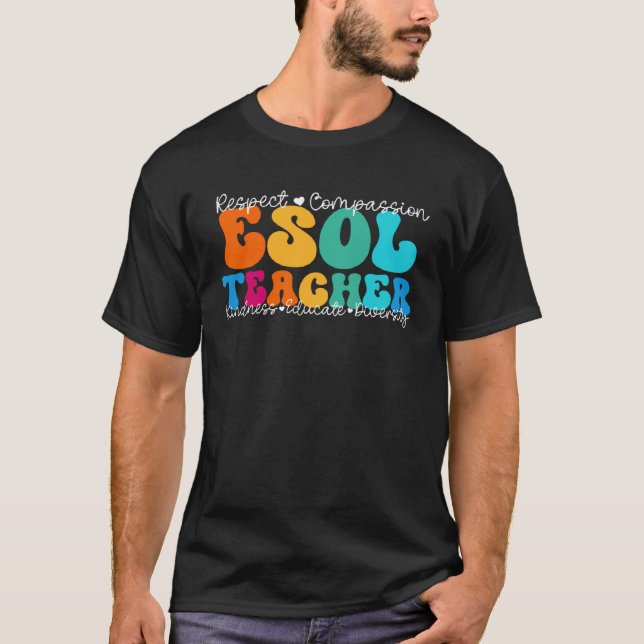 ESOL Teacher Appreciation Week Back to School T Shirt (Framsida)
