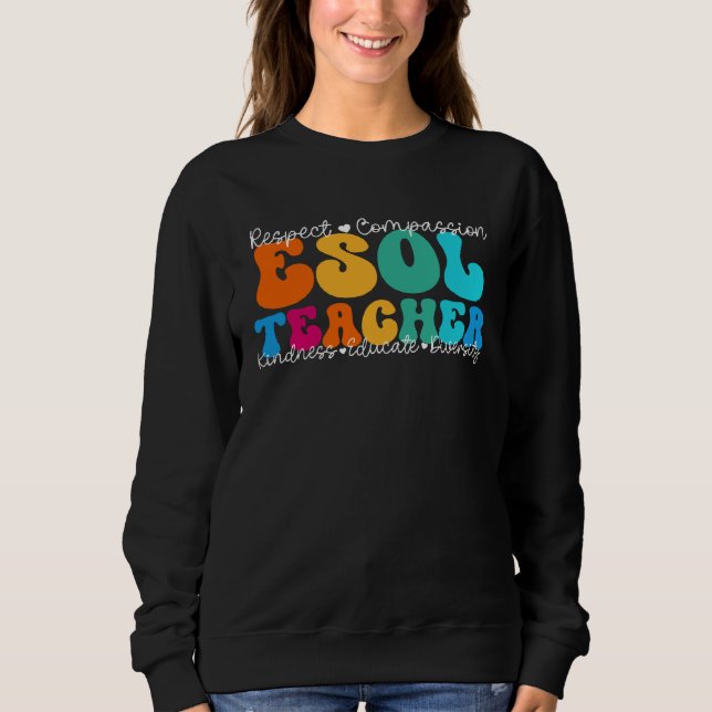 ESOL Teacher Appreciation Week Back to School T Shirt (Framsida)
