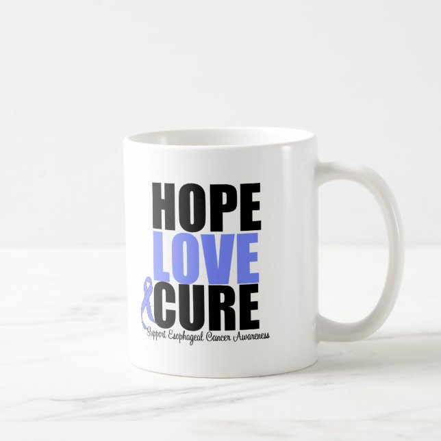 Esophageal bot för cancerhoppkärlek kaffemugg (Höger)