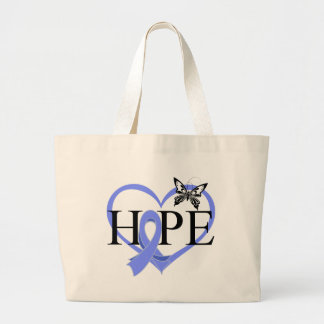 Esophageal Cancer Hope Butterfly Heart Décor Jumbo Tygkasse