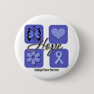Esophageal Cancer Hope Kärlek Inspire Awareness Knapp