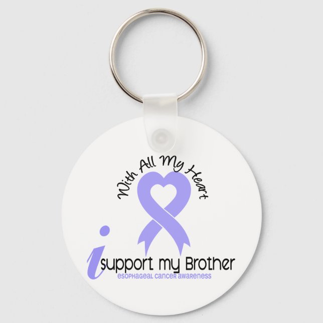 Esophageal Cancer jag stöder min bror Nyckelring (Framsida)