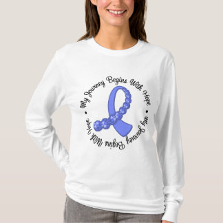 Esophageal Cancer min resa börjar med hopp Tee Shirt