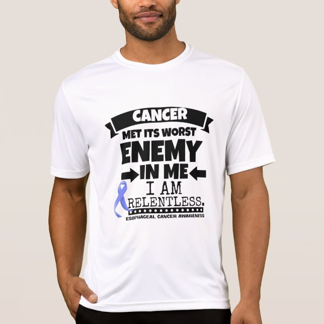 Esophageal cancer mötte dess värst fiende i mig tee shirt (Framsida)
