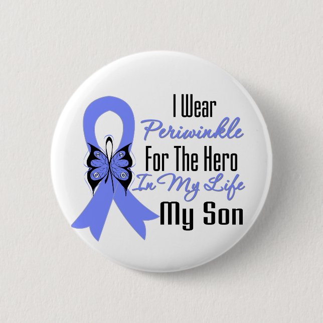 Esophageal Cancer Ribbon Hero Min son Knapp (Framsida)