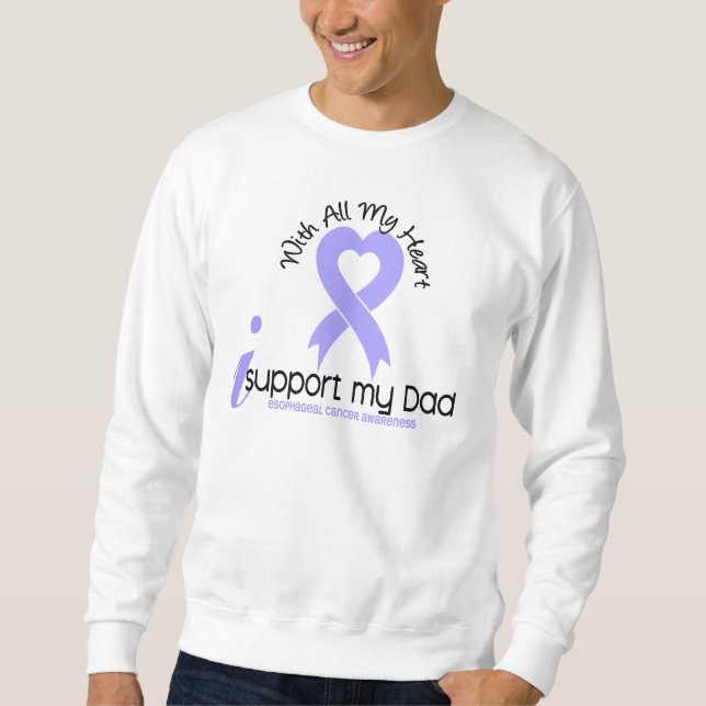 Esophageal cancer stöttar jag min pappa sweatshirt (Framsida)