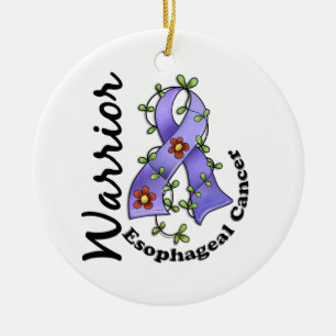 Esophageal cancerkrigare 15 julgransprydnad keramik