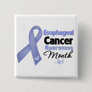 Esophageal cancermedvetenhetmånad knapp