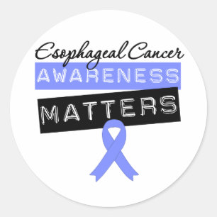 Esophageal cancermedvetenhetmaterier runt klistermärke