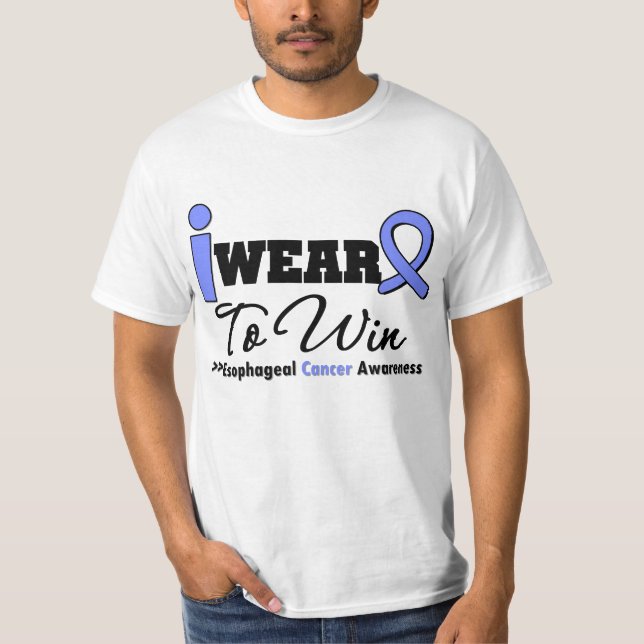 Esophageal cancervintergrönaband som ska segras tee shirt (Framsida)