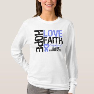 Esophageal tro för cancerhoppkärlek t shirt