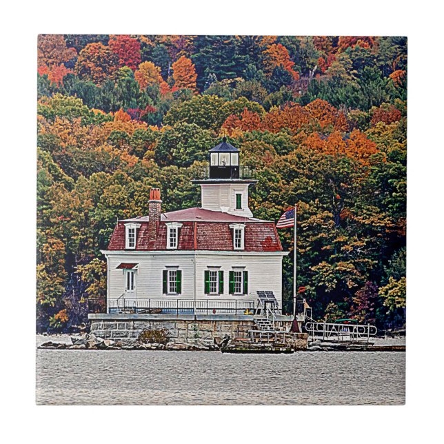 Esopus Meadows Lighthouse Kakelplatta (Framsidan)