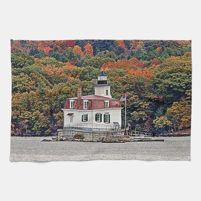 Esopus Meadows Lighthouse Kökshandduk (Horisontell)