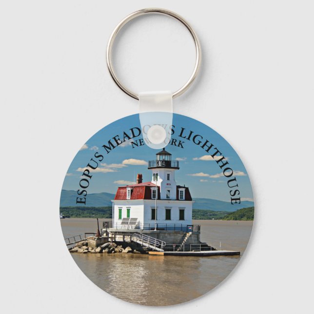 Esopus Meadows Lighthouse, New York Keychain Nyckelring (Framsida)