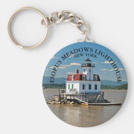 Esopus Meadows Lighthouse, New York Keychain Nyckelring