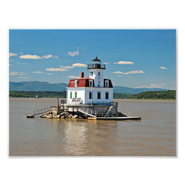 Esopus Meadows Lighthouse, New York Photo Fototryck (Framsidan)
