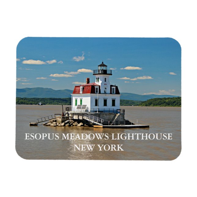 Esopus Meadows Lighthouse, New York Photo Magnet (Horisontell)