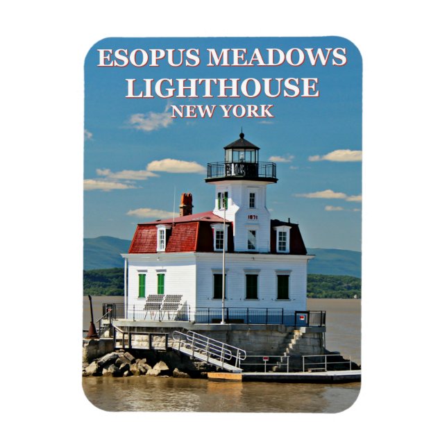 Esopus Meadows Lighthouse, New York Photo Magnet (Vertikal)