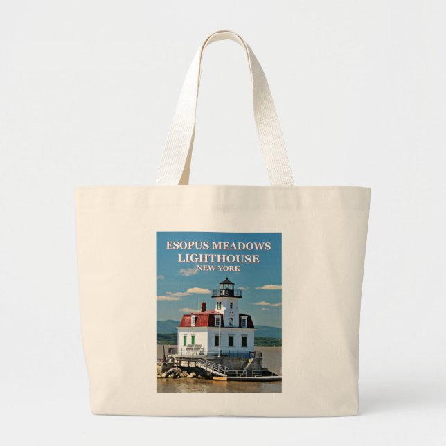 Esopus Meadows Lighthouse, New York Tote Bag Jumbo Tygkasse (Framsidan)