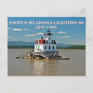Esopus Meadows Lighthouse, New York-vykort Vykort