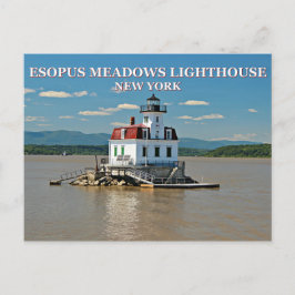 Esopus Meadows Lighthouse, New York-vykort Vykort