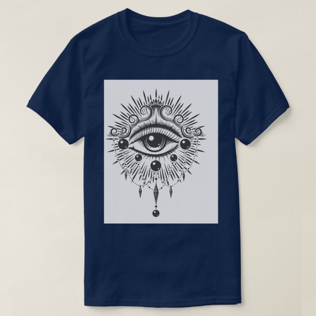 Esoteric All Seeing Öga T Shirt (Design framsida)