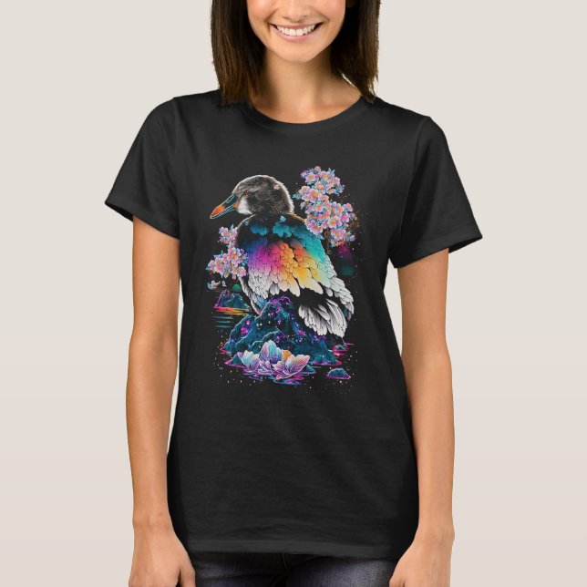 Esoteric Duck Crystals Cute Illustration  1 T Shirt (Framsida)