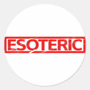 Esoteric Frimärke Runt Klistermärke