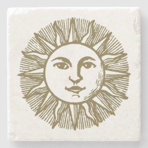 Esoteric Guld Sol Stenunderlägg