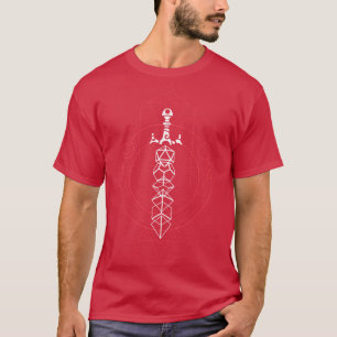Esoteric Maghedral Dice Set Sword T Shirt