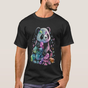 Esoteric Panda Crystals Cute Illustration 3 T Shirt