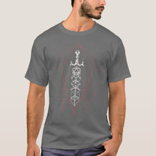 Esoteric Polyhedral Dice Set Sword T Shirt