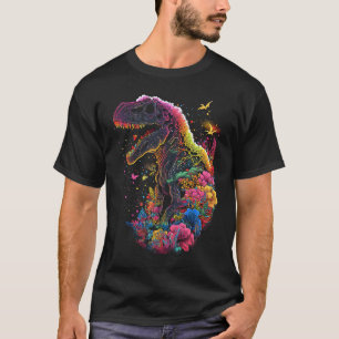 Esoteric Rex Trex Crystals Cute Illustration 4 T Shirt
