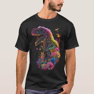 Esoteric Rex Trex Crystals Cute Illustration 4 T Shirt