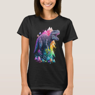 Esoteric Rex Trex Crystals Cute Illustration 6 T Shirt