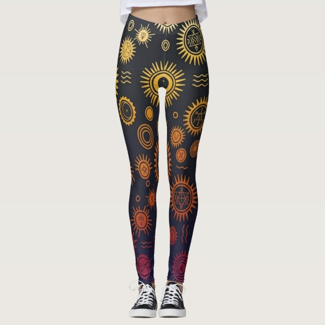 Esoteric Solar Cycle  Leggings (Framsida)