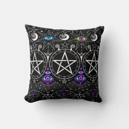 Esoteric symbols Throw Pillow Kudde