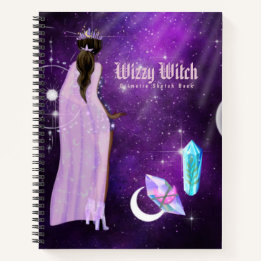 Esoteric Witchcraft Sketchbook Grimoire Lila
