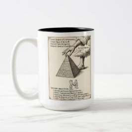 Esoterisk Celestial Urpyramid Två-Tonad Mugg