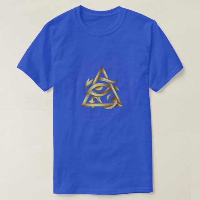 Esoterisk egyptisk Öga Helig Geometry Occulsm T Shirt (Design framsida)