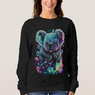 Esoterisk Koala björn Husdjur Kristaller Söt Illus T Shirt