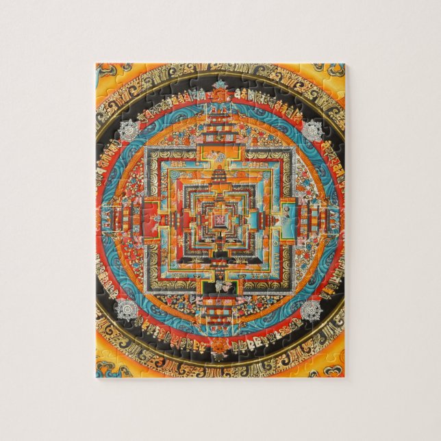 ESOTERISK MANDALA III FÖR KALACHAKRA PUSSEL (Vertikal)