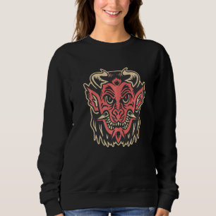 Esoterisk ockult retro japansk demon t shirt