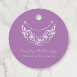 Esoterisk psykologisk, modern, minimalistisk cresc gåvor etiketter