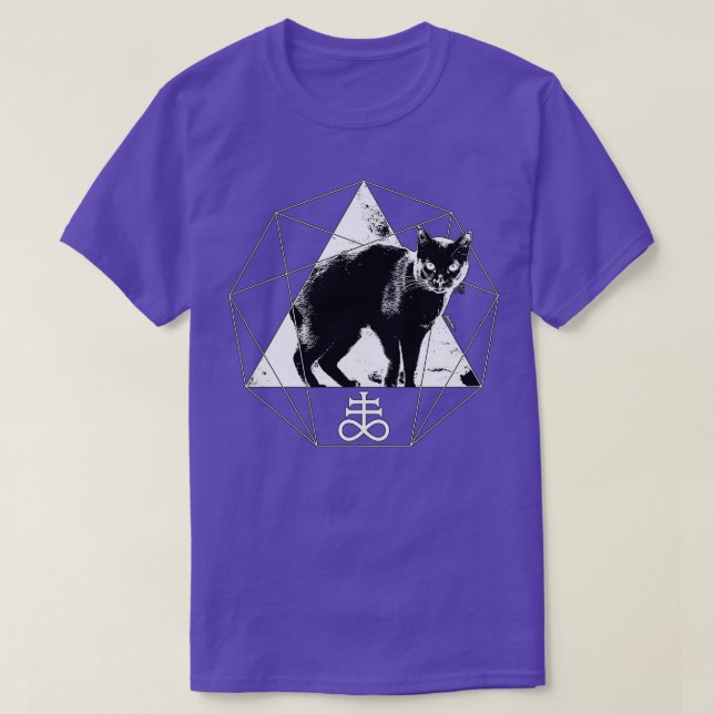 Esoterisk svavelkatt t shirt (Design framsida)