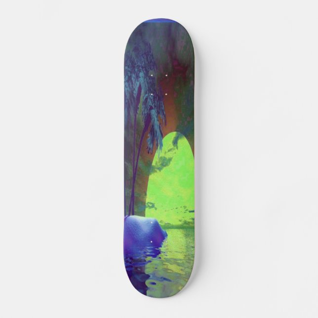 esotisk skateboard bräda 20,5 cm (Framsida)
