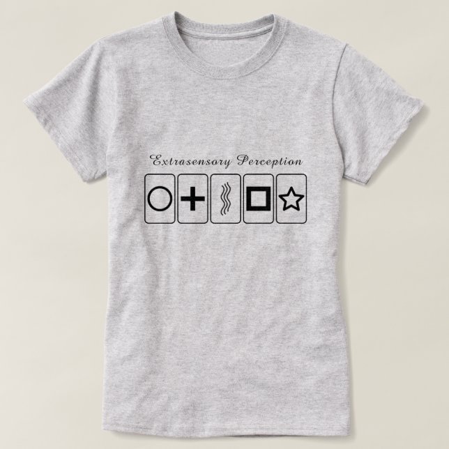 ESP Zener Cards T-Shirt (Design framsida)